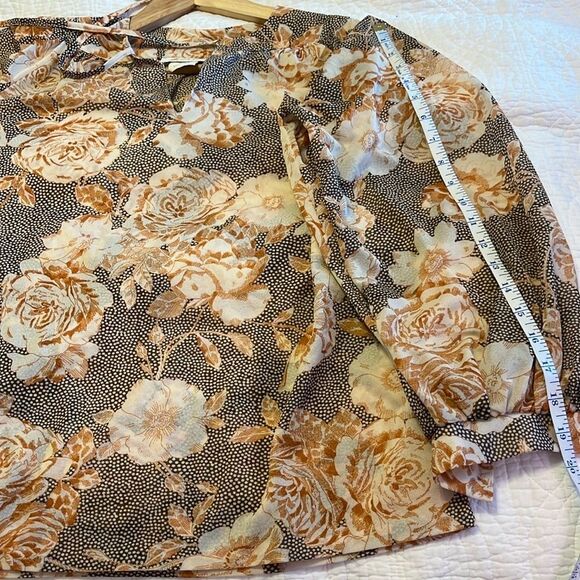 Vintage Revé Women’s Floral Print Peasant Blouse Sz 8 Retro 70s Boho Grannycore - Picture 8 of 9